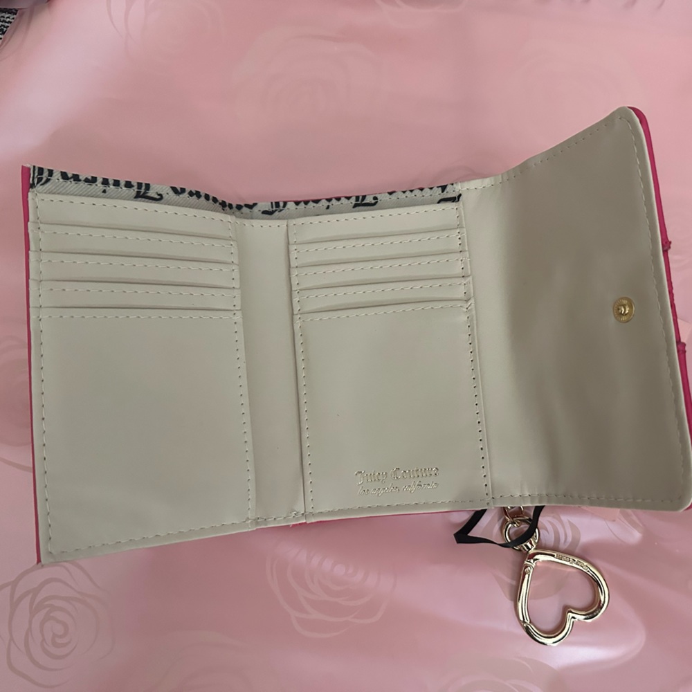 COPY - Juicy Couture Pink Flash Double sided  Trifold Wallet - Picture 4 of 6